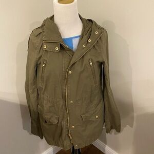 Love Tree Olive Jacket with Gold Details